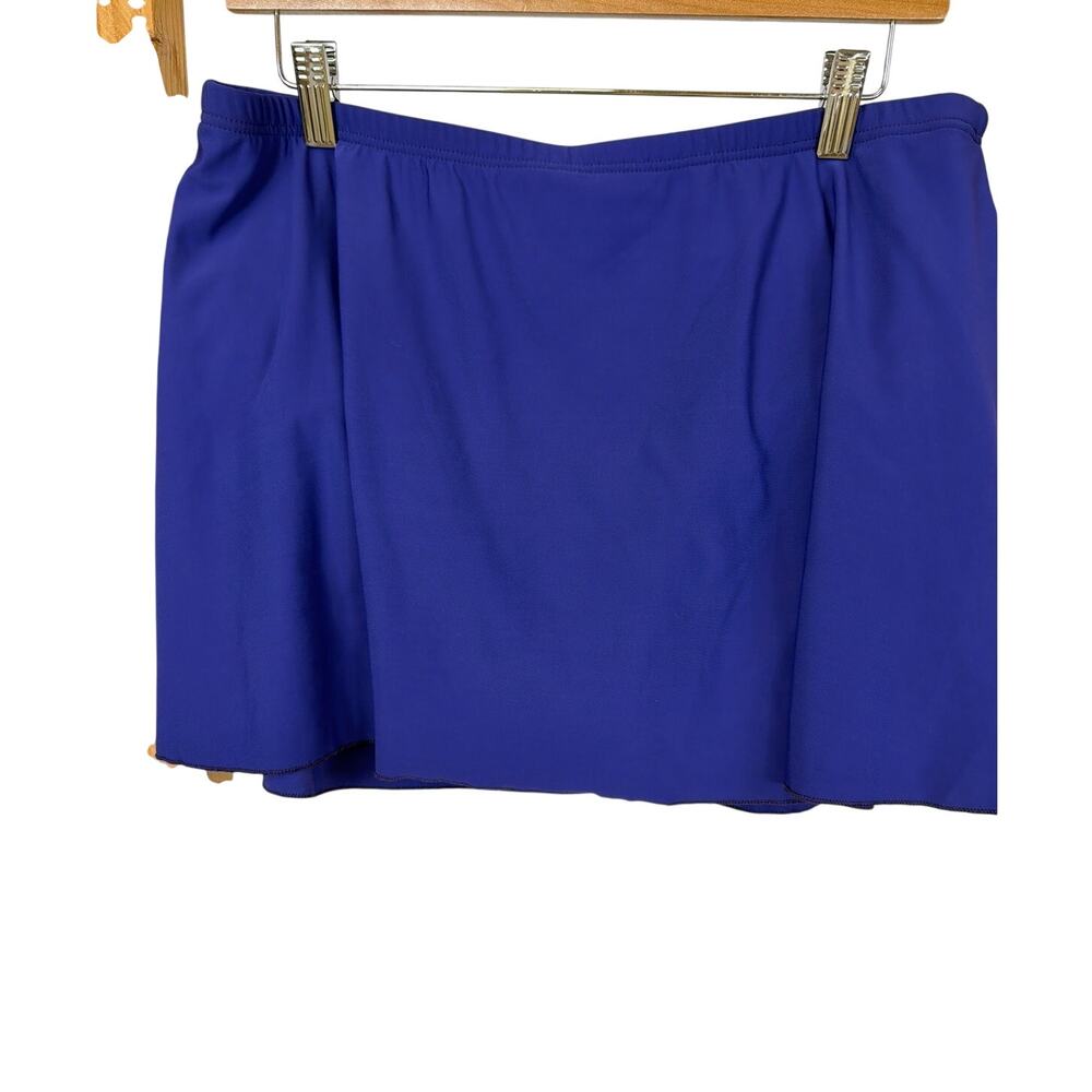 New With Tags Miraclesuit Cobalt Blue Skort Swimsuit Bottoms Size 18